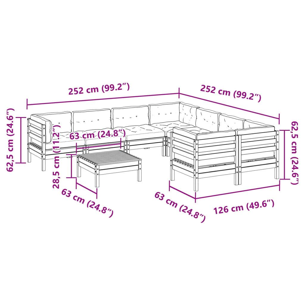 VidaXL Garten sofagarnitur kiefernholz  