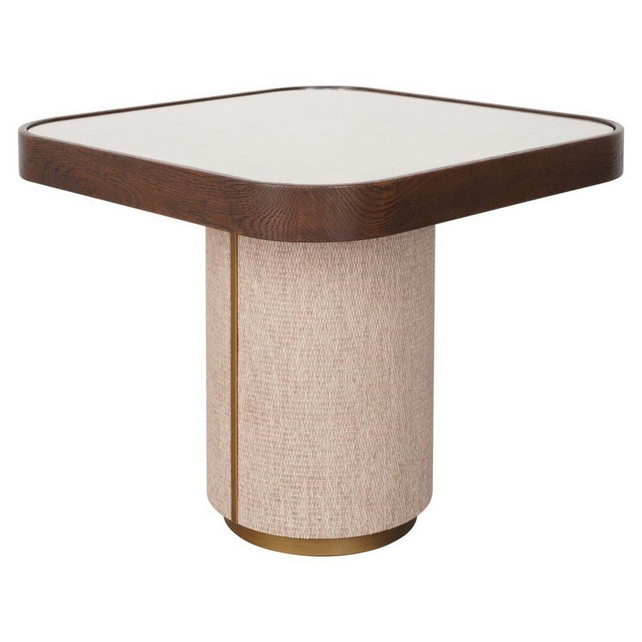 Richmond Interiors Table d'appoint Willox brown glass  