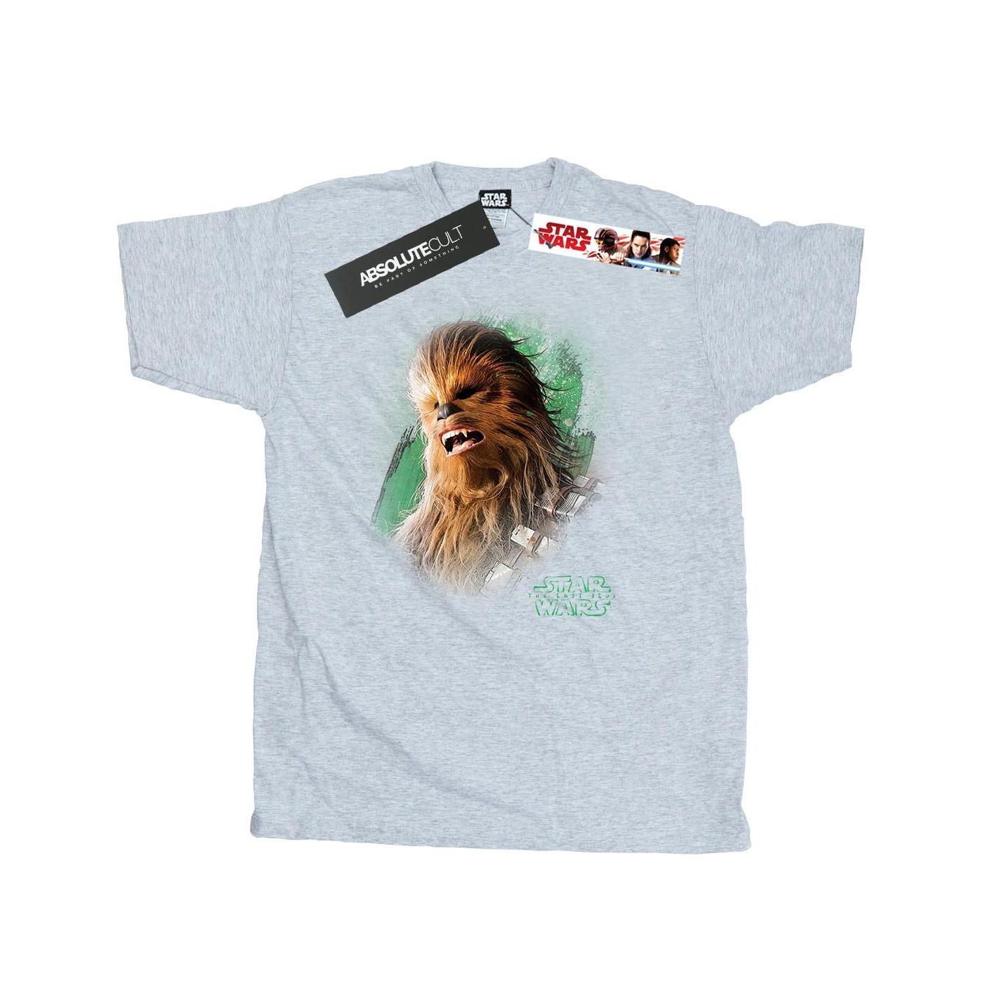 Image of The Last Jedi Chewbacca Brushed Tshirt Herren Grau 3XL
