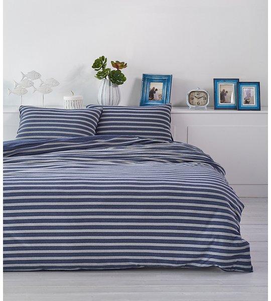 Living Home Melange Jersey Double Face Taie de duvet  