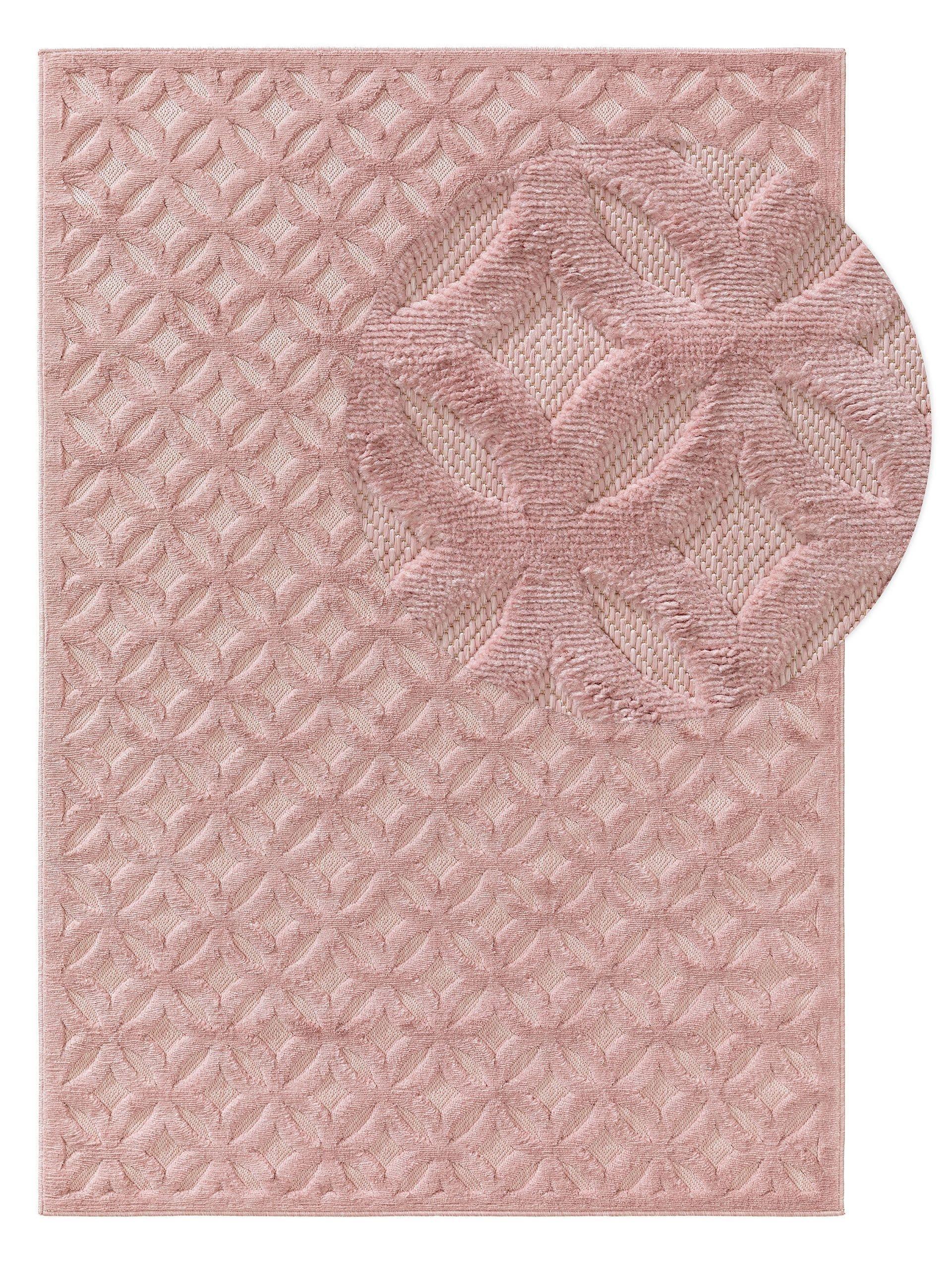 Benuta Tapis d'extérieur & intérieur Bonte Rose  