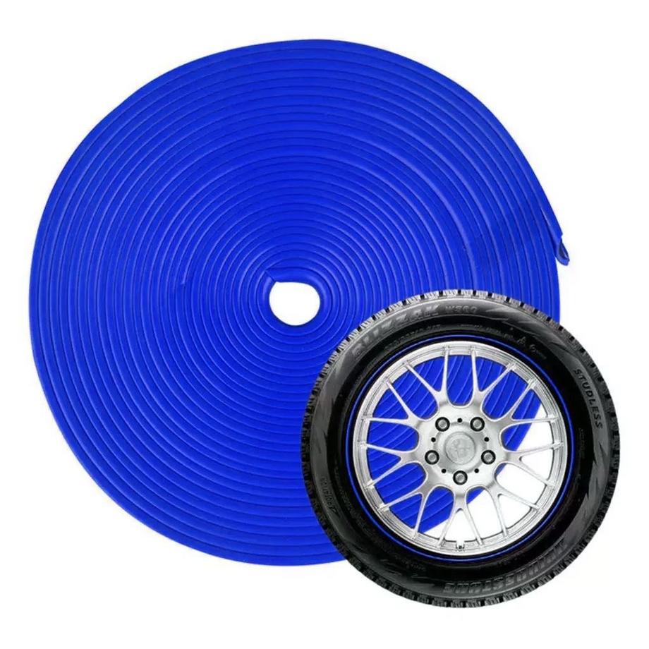 eStore  Felgenschutz aus Gummi, 8 m - Blau 