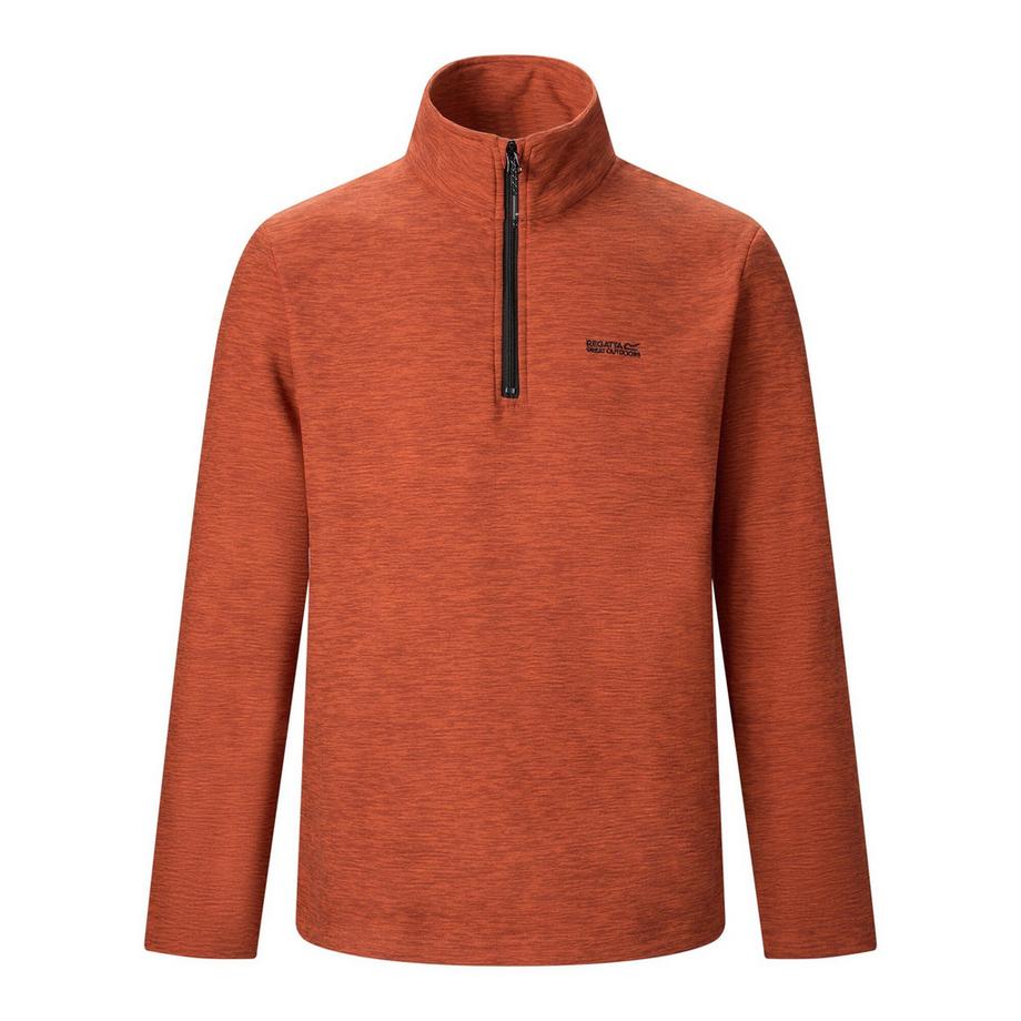 Thompson Fleecejacke, Mit Halbem Reißverschluss, Meliert