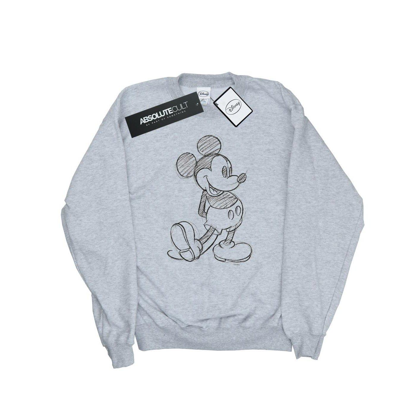 Image of Mickey Mouse Sketch Kick Sweatshirt Unisex Grau 140/146