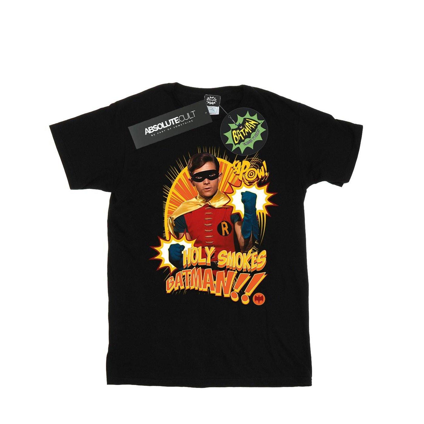Image of Batman Tv Series Holy Smokes Tshirt Herren Schwarz S