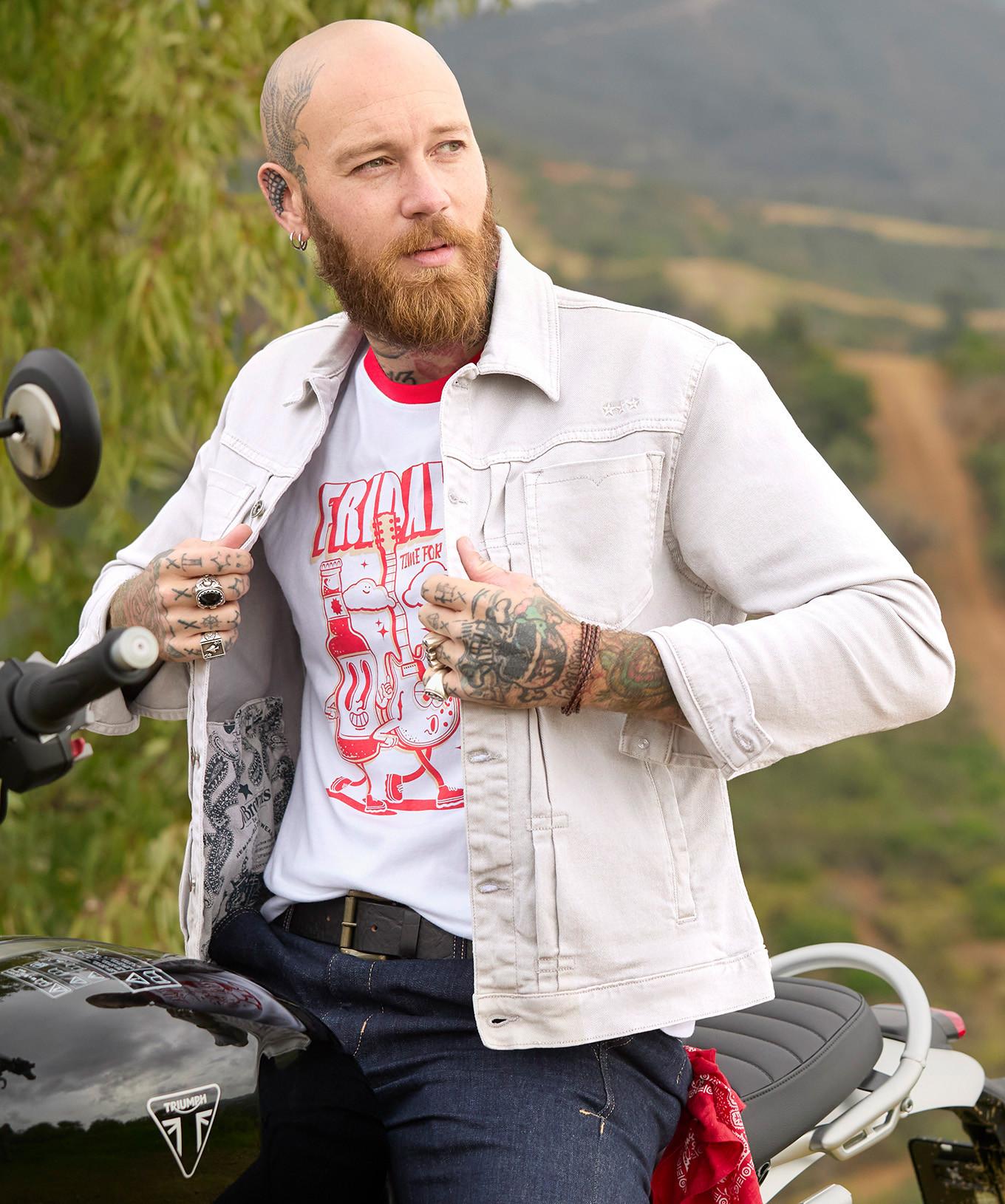 Joe Browns Giacca Trucker Cotone Metallico  