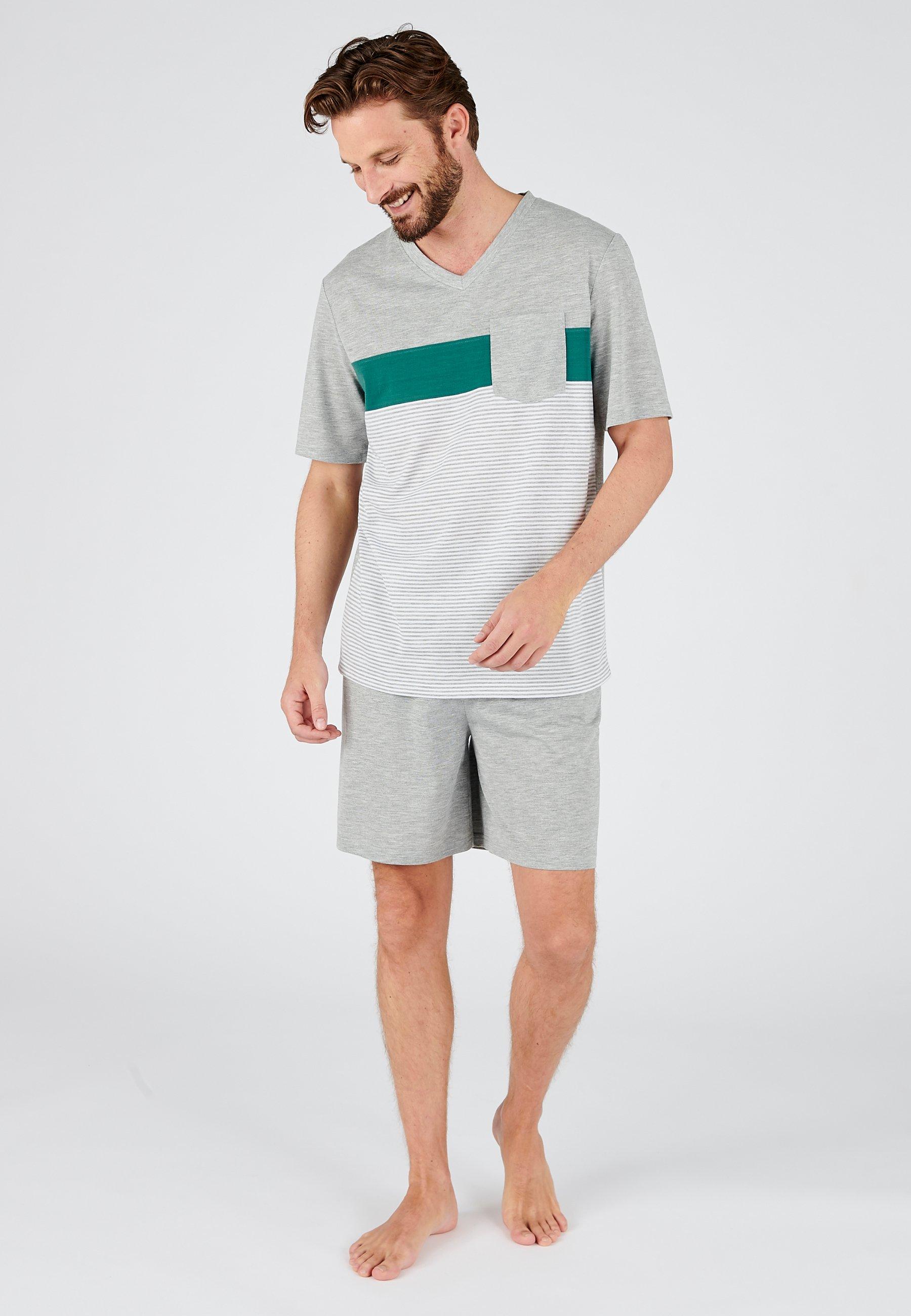 Image of Kurze Jersey-pyjamahose Climatyl. Jungen Grün XXL