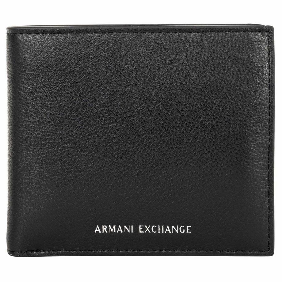 Geldbörse  1er Pack-PLAIN LEATHER BIFOLD WITH COIN POCKET