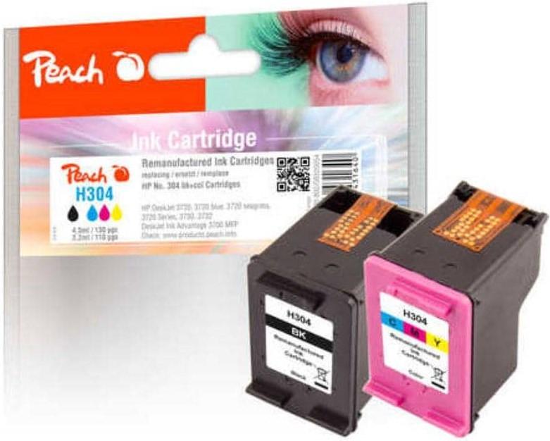 Peach  Tinte HP Nr. 304 Multipack black+color, je 1x4.5ml, 1x2.2ml 