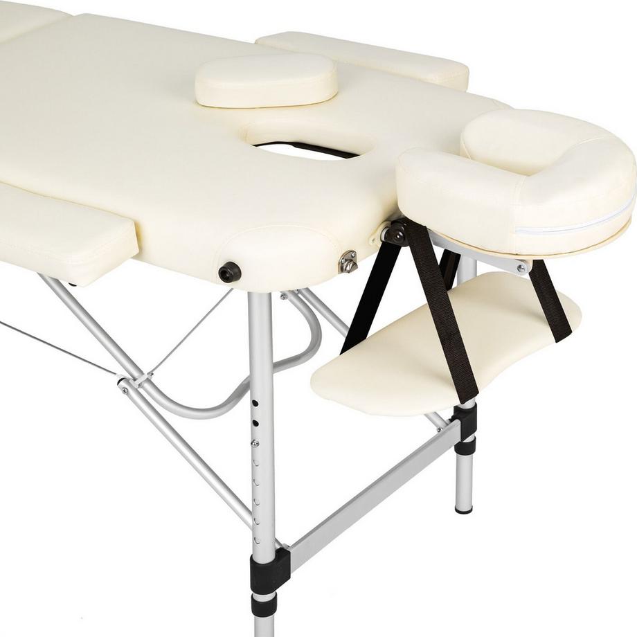 Tectake Table de massage 3 zones rembourrage 5 cm  180 x 61 x 68 cm  