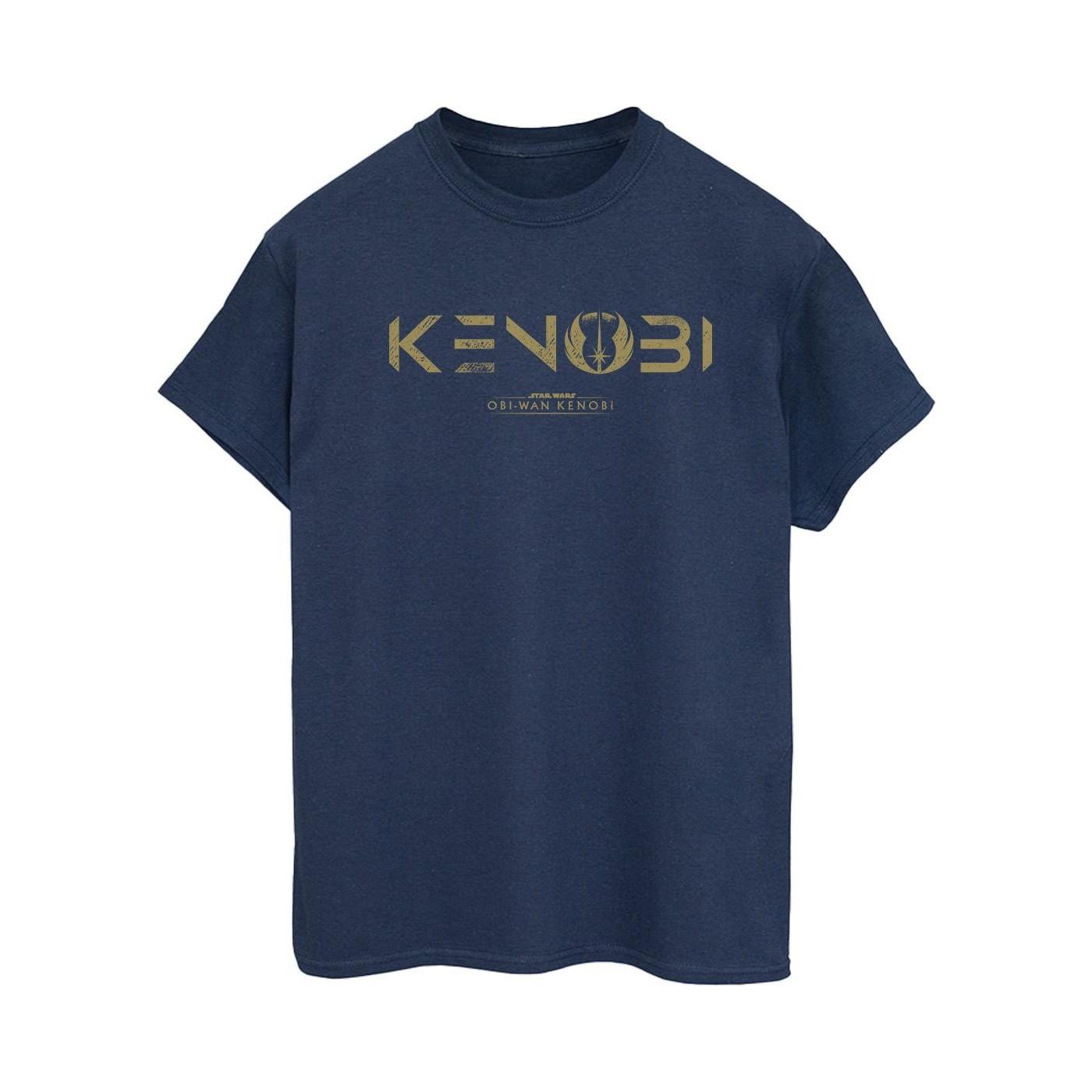 Image of Obiwan Kenobi Logo Tshirt Damen Marine S
