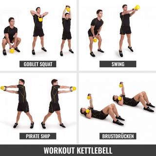 Gorilla Sports  Kettlebell Kunststoff 