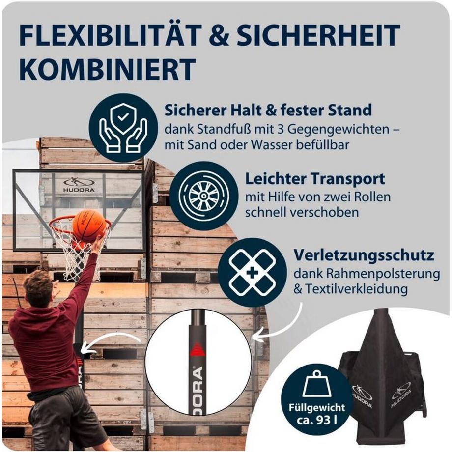 HUDORA  Support de basket-ball  Competition Pro 