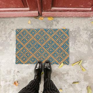 Northio Zerbino in fibra di cocco con motivo floreale  