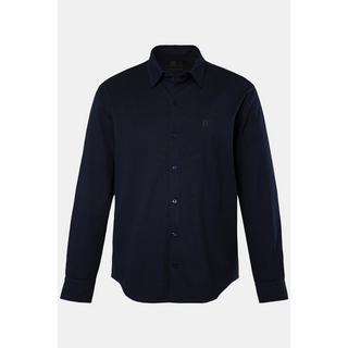 JP1880  Camicia di jersey da ufficio con FLEXNAMIC®, maniche lunghe, colletto ad apertura inglese e vestibilità moderna 