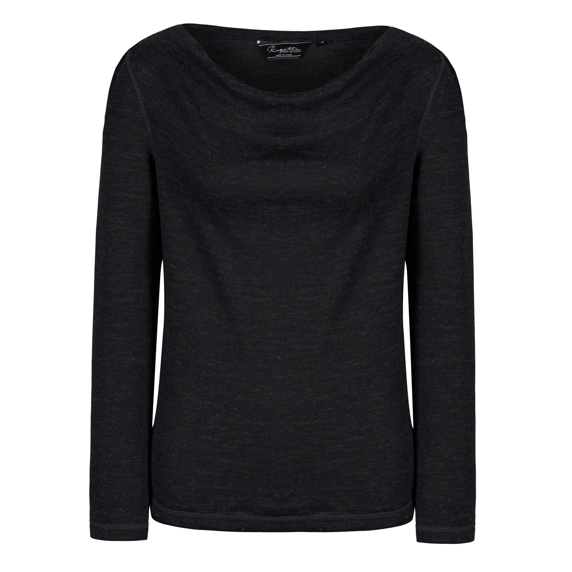 Image of Tshirt Frayda Langärmlig Damen Schwarz 46