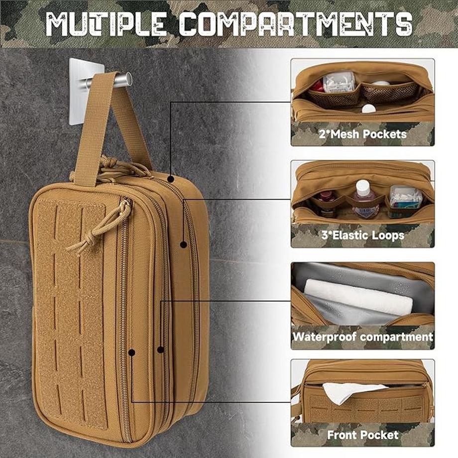 Only-bags.store  Taktische Kulturtasche, Hygienetasche, Werkzeugtaschen, kleines Set, -Rasierset, Reisedusche, Make-up-Kosmetiktasche 