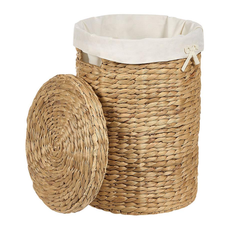 Beliani Aufbewahrungskorb 2er Set aus Wasserhyazinthe Boho DANANG  