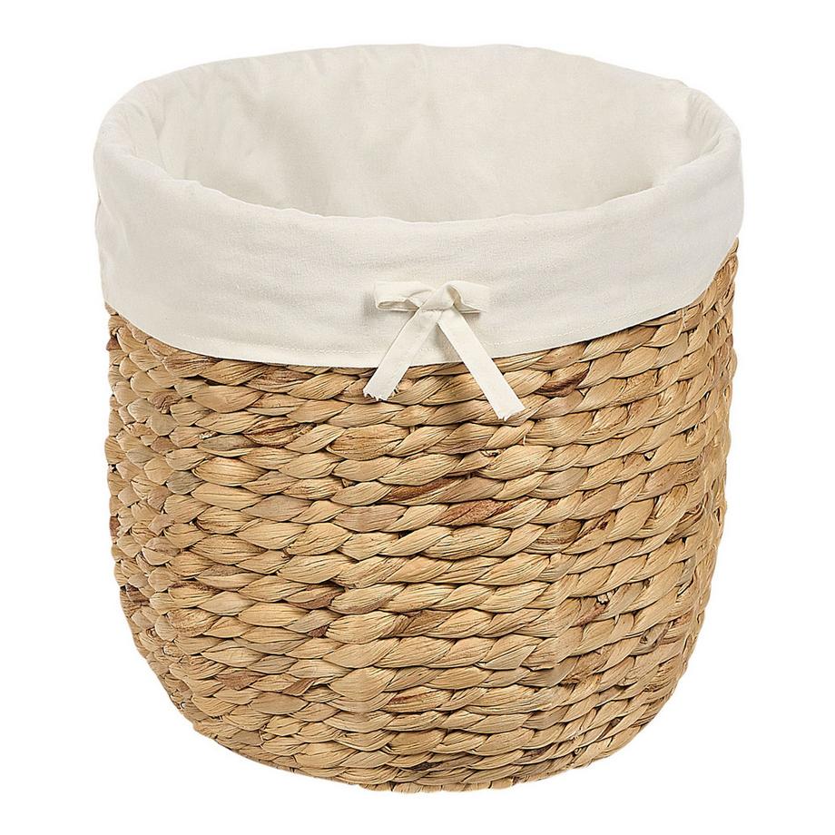 Beliani Aufbewahrungskorb 2er Set aus Wasserhyazinthe Boho DANANG  