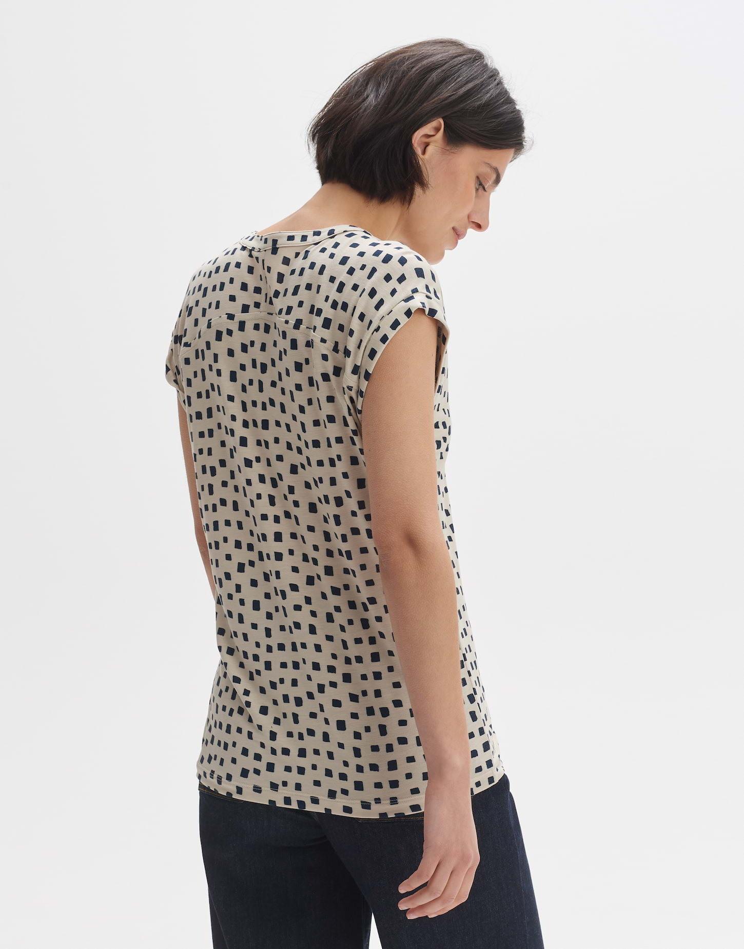 OPUS  Print-Shirt Sandi city gerader Schnitt 