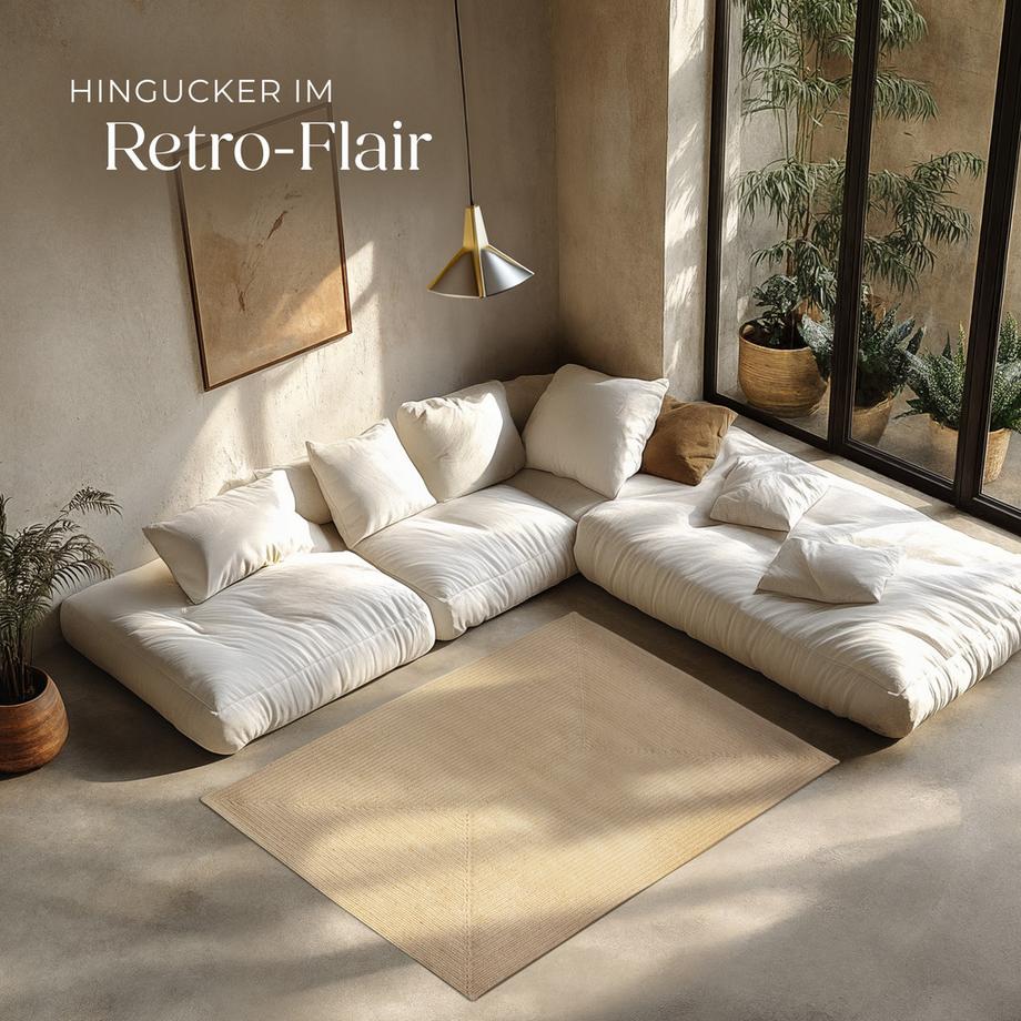 Tectake Tappeto intrecciato Vibe Diverse misure  