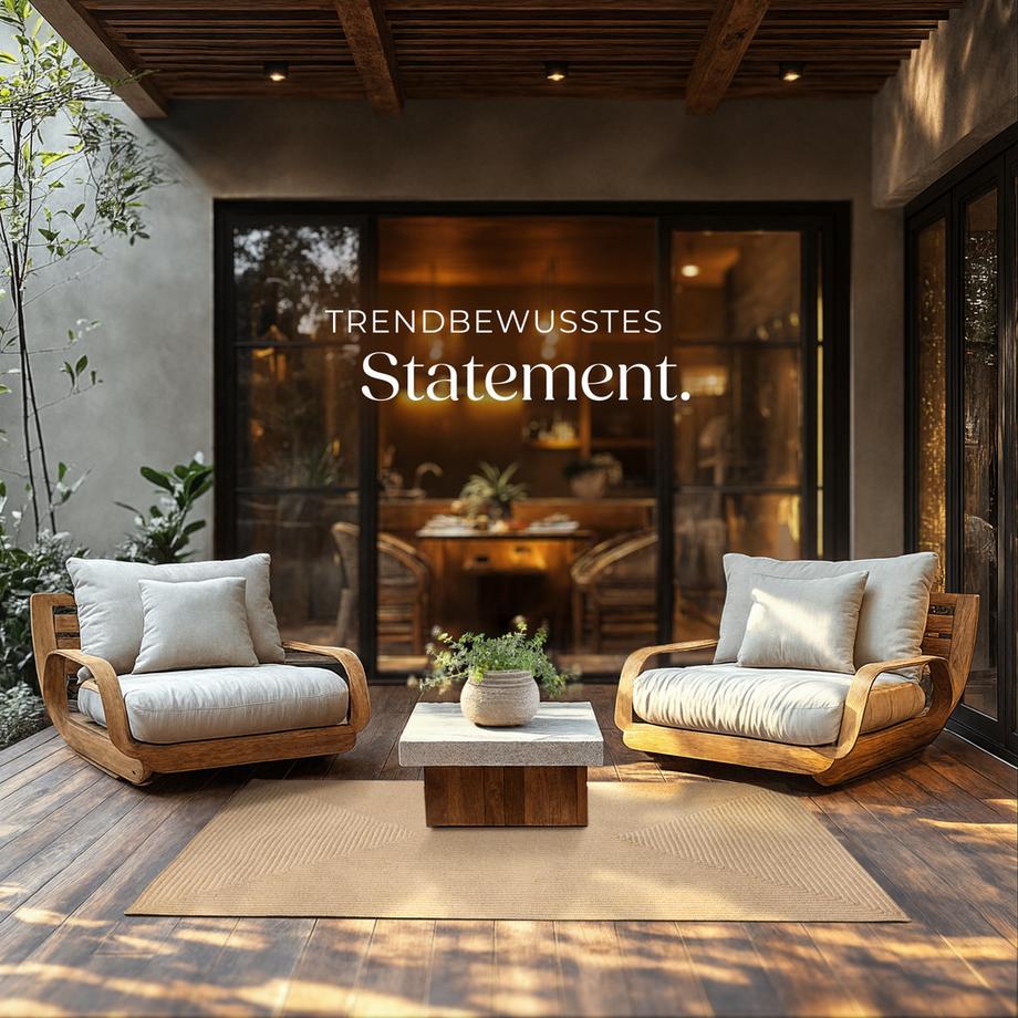 Tectake Tappeto intrecciato Vibe Diverse misure  