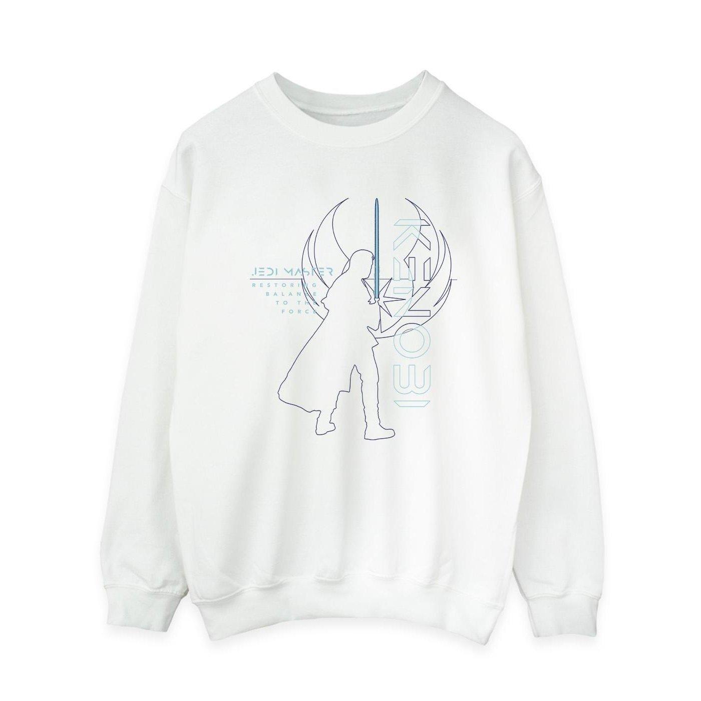 Image of Obiwan Kenobi Jedi Master Balance Sweatshirt Damen Weiss S