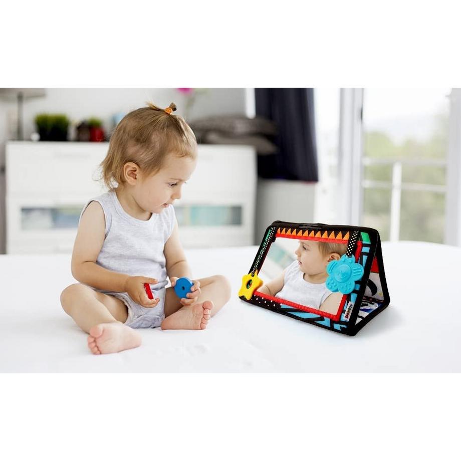 Activity-board  Faltbare Baby Prone Spielzeug   Kontrast Muster ABC Alphabet für neugeborenes Baby 