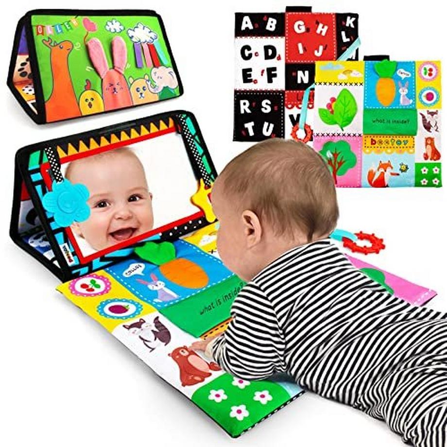 Faltbare Baby Prone Spielzeug   Kontrast Muster ABC Alphabet für neugeborenes Baby