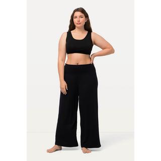 Ulla Popken  Pantalon Marlene à jambe large et taille élastique 