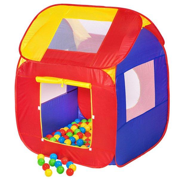 Tectake  Tente enfants 200 balles Multi couleur 