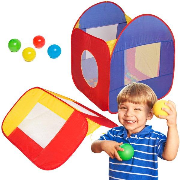 Tectake  Tente enfants 200 balles Multi couleur 