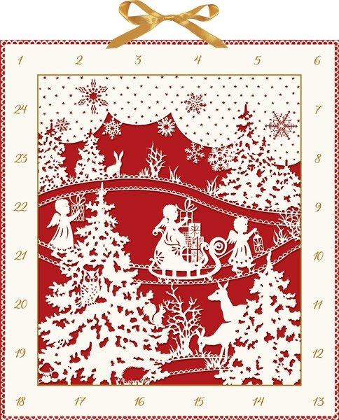 Image of COPPENRATH Adventskalender 41x46cm 92935 Weihnachtl. Scherenschnitt COPPENRATH Adventskalender 41x46cm 92935 Weihnachtl. Scherenschnitt
