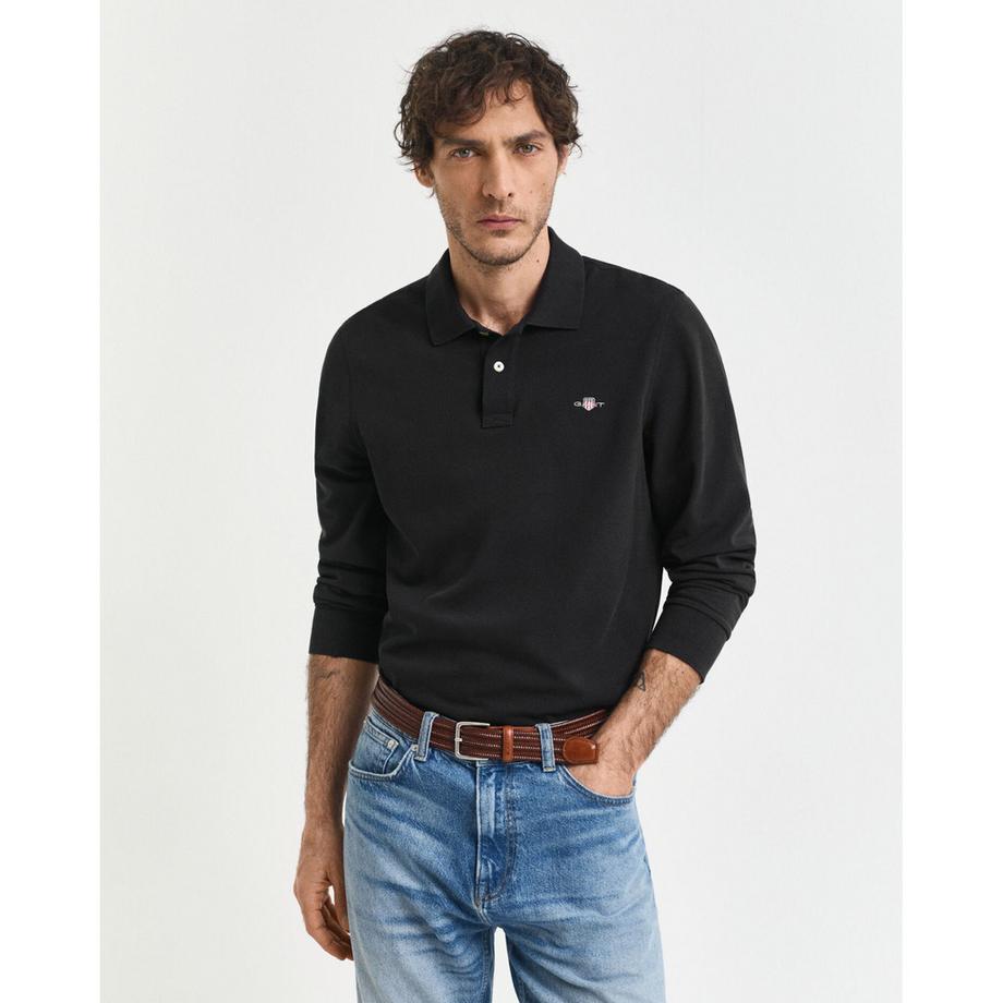 GANT Shield Longsleeve Pique Rugger Poloshirt  