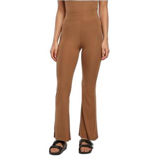 URBAN CLASSICS Ausgestellte Gerippte High Waist Leggings  