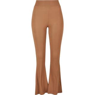 URBAN CLASSICS Ausgestellte Gerippte High Waist Leggings  