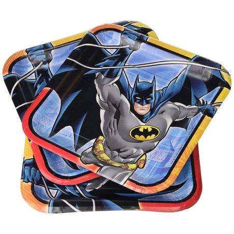 BATMAN Quadratisch PartyTeller 8erPack Papier  