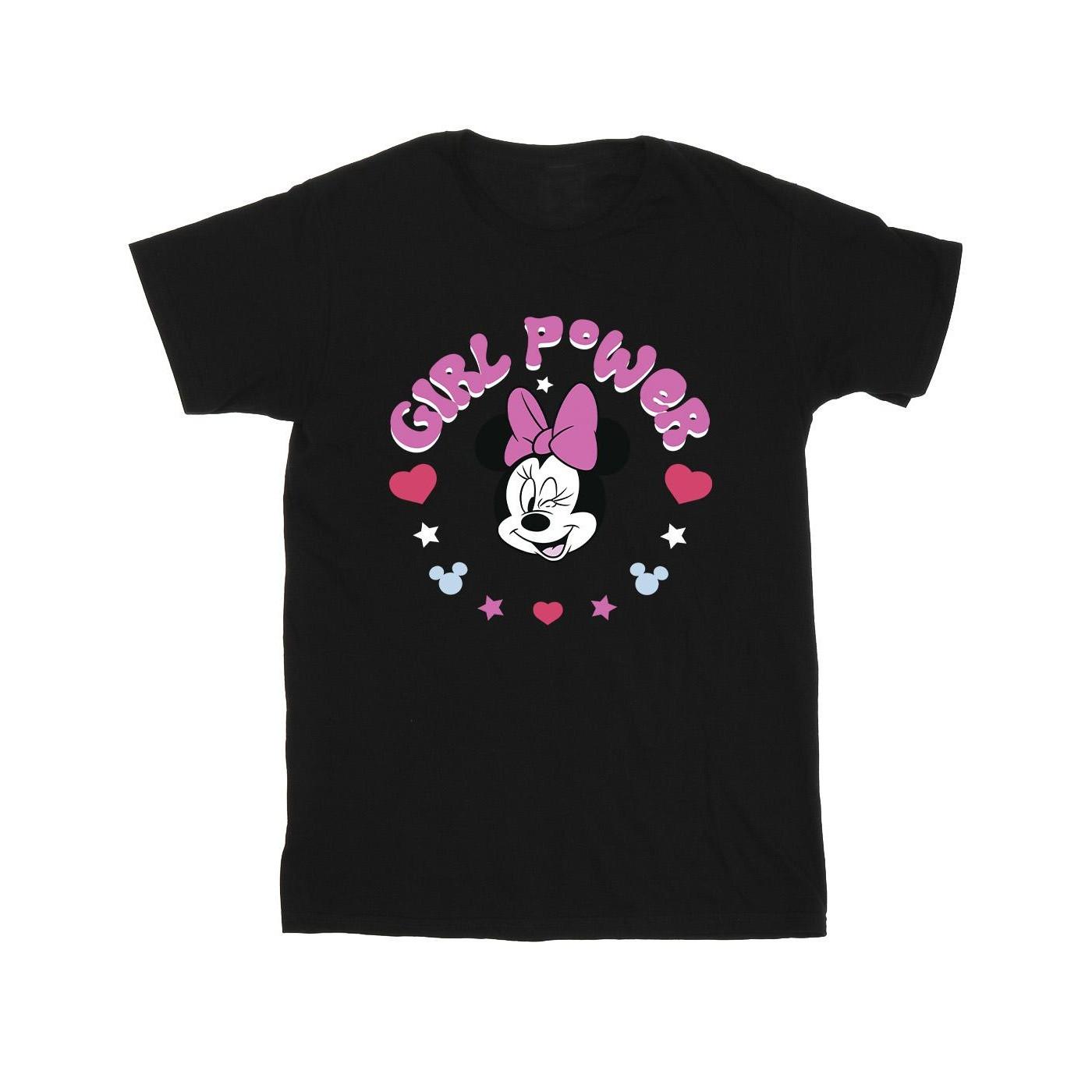 Image of Minnie Mouse Girl Power Tshirt Mädchen Schwarz 116