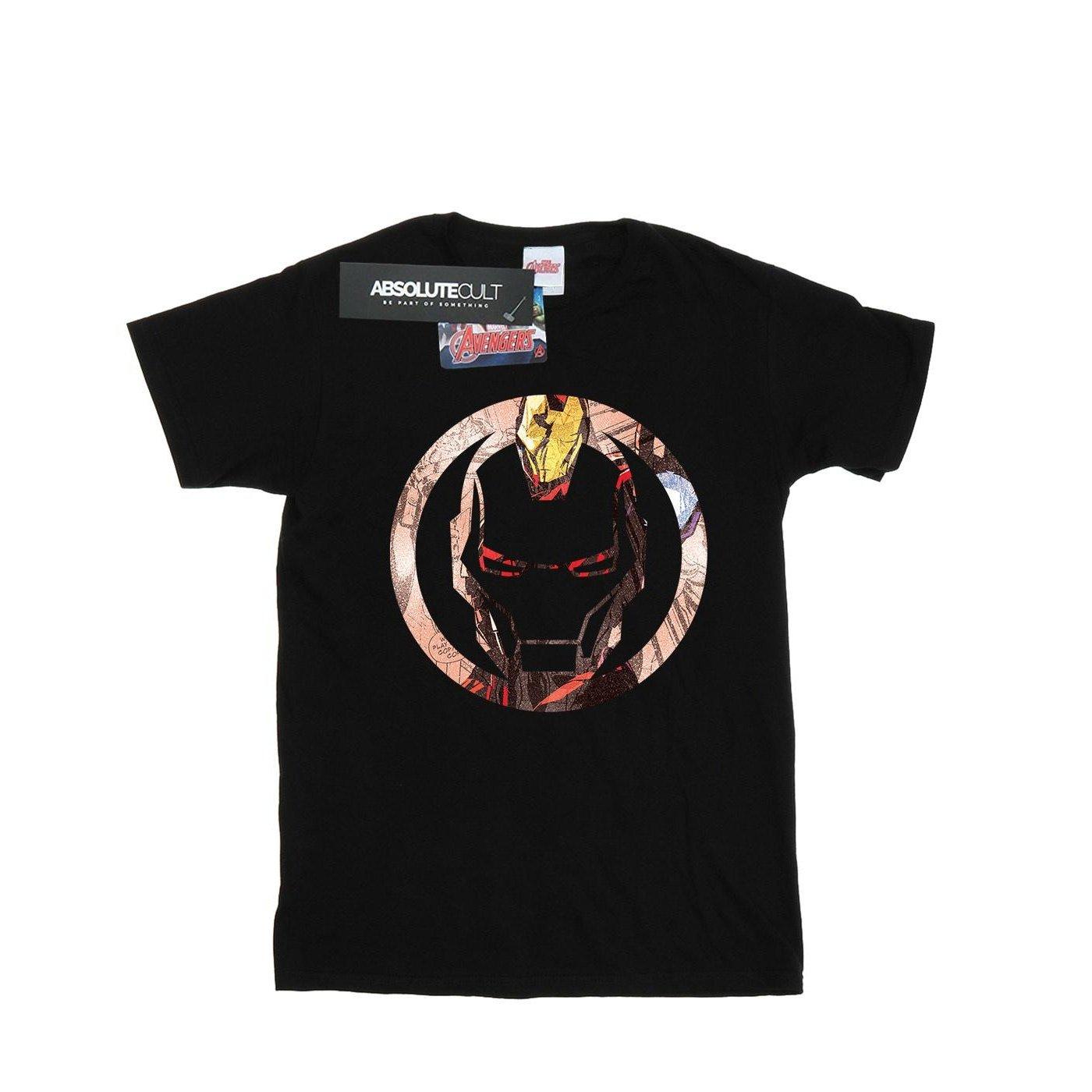 Image of Iron Man Montage Symbol Tshirt Damen Schwarz S