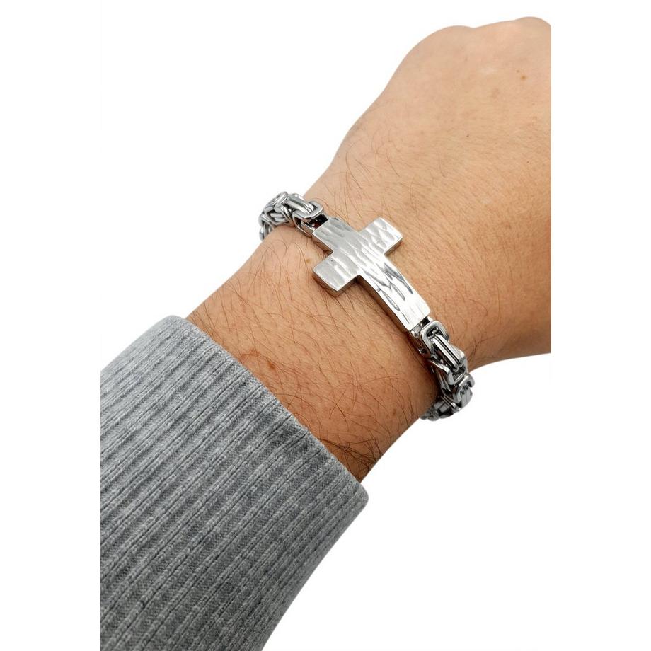 HEBE JEWELS  Byzantinisches Königsarmband mit Kreuz 