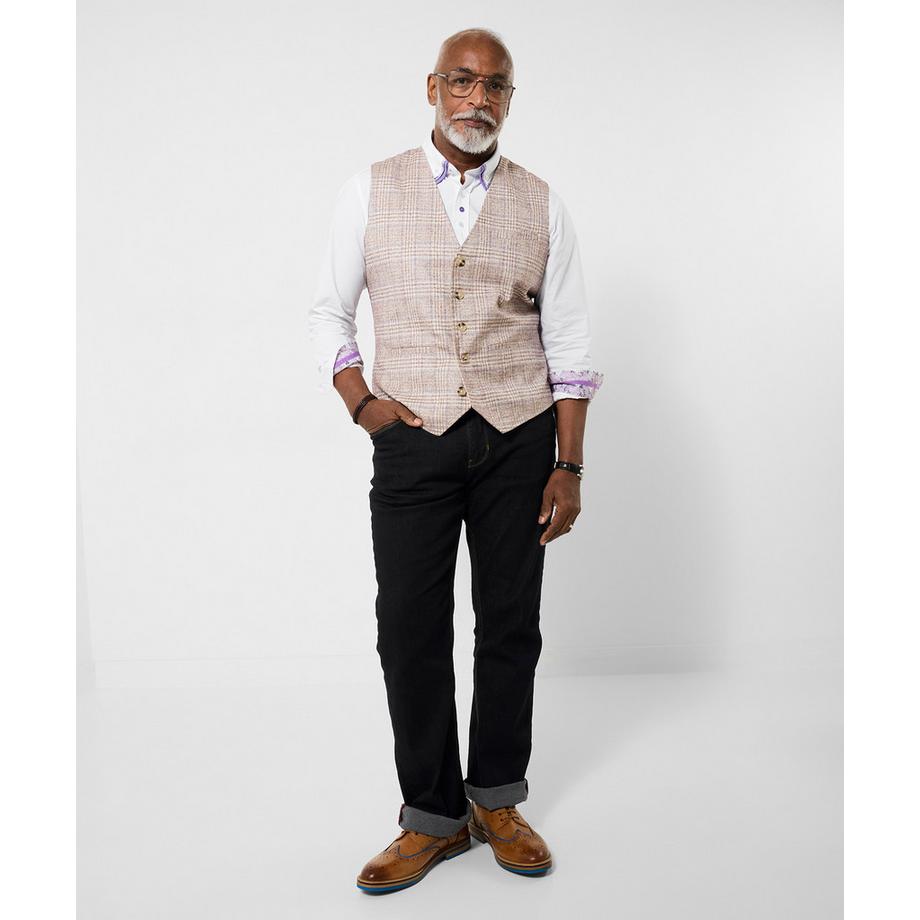 Joe Browns Gilet à carreaux avec accents de couleur saisonniers  