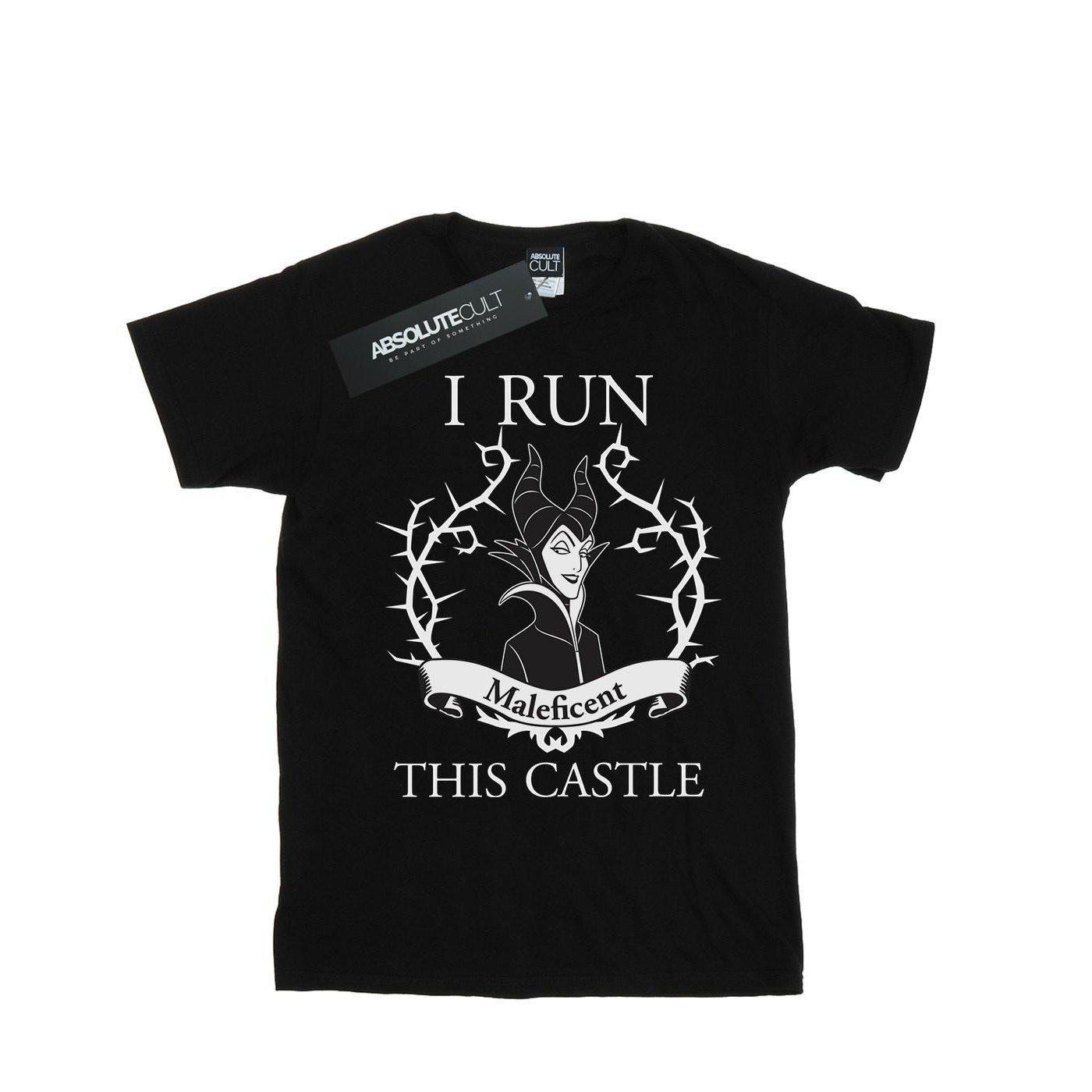 Image of Maleficent I Run This Castle Tshirt Unisex Schwarz 140/146