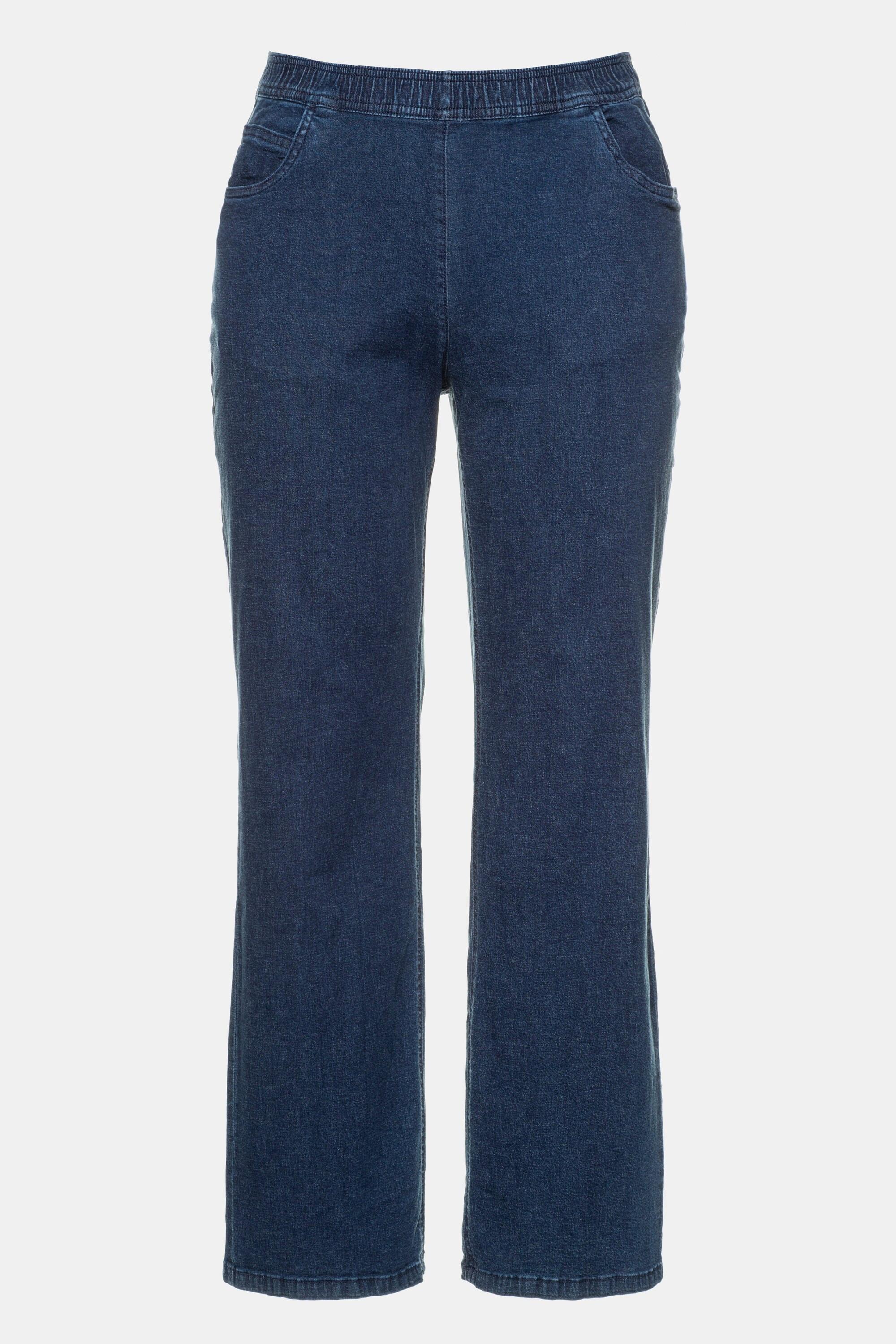 Ulla Popken  Jean Marlene, modèle Mary. Coupe large 5 poches et taille élastique 