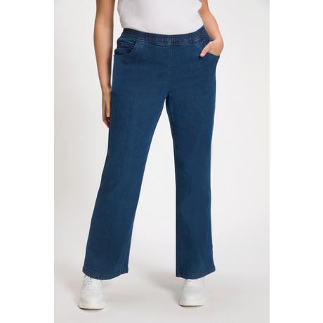 Ulla Popken  Jean Marlene, modèle Mary. Coupe large 5 poches et taille élastique 