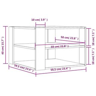 VidaXL Table basse bois d'ingénierie  