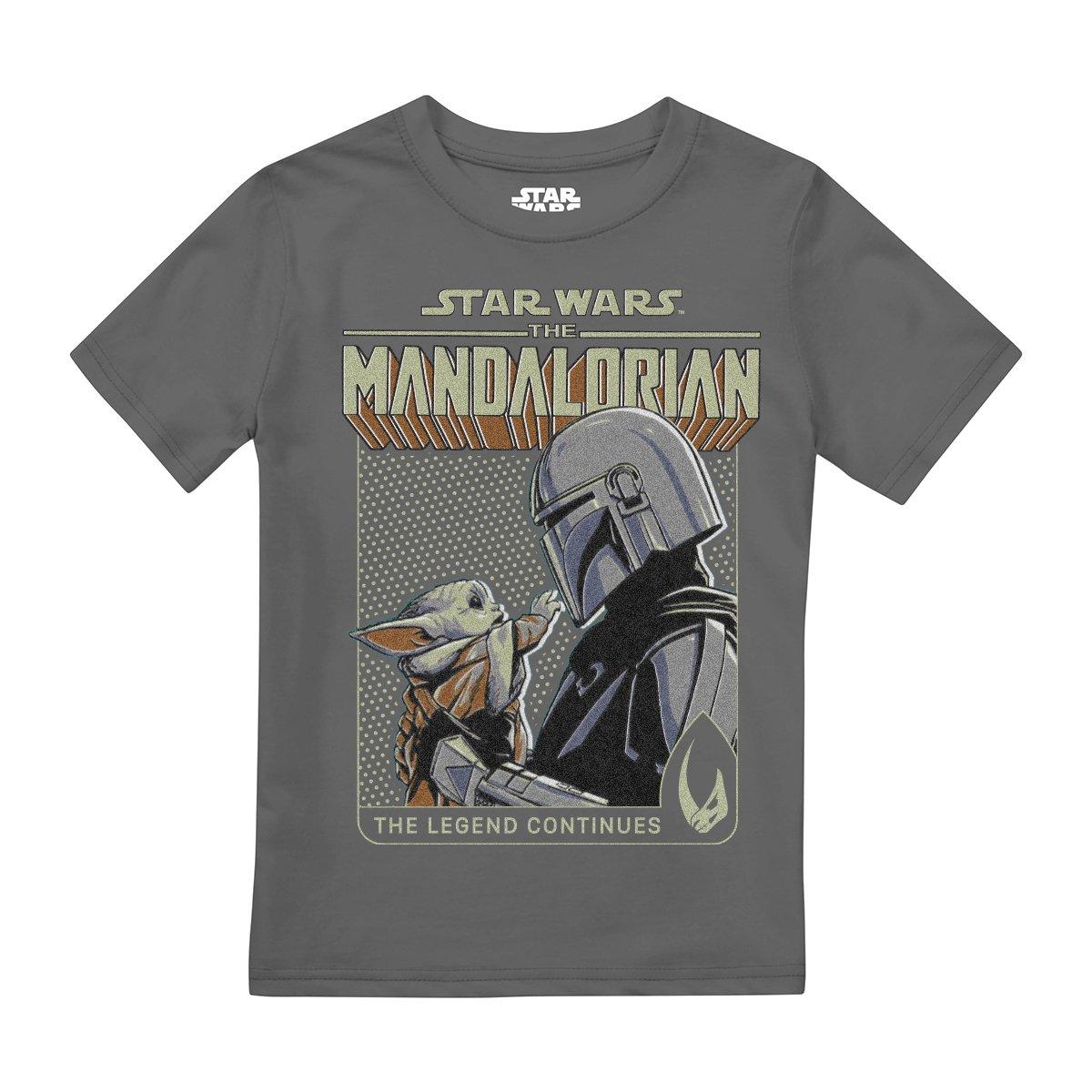 Image of The Legend Continues Tshirt Jungen Charcoal Black 146/152