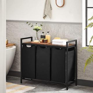 Calicosy Cesto per la biancheria con 3 scomparti da 38L  