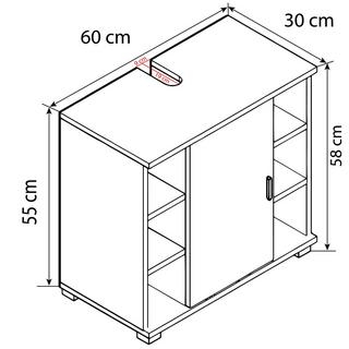 VCM 4 pcs. Meuble de salle de bain complet Zalo ll  