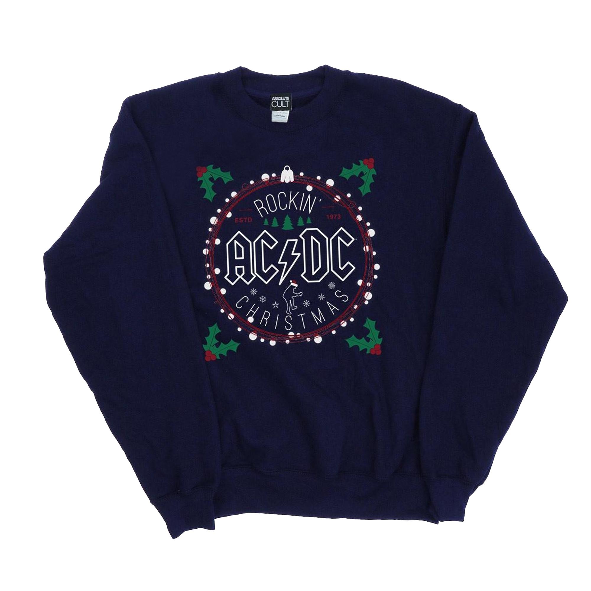 Image of Acdc Christmas Circle Sweatshirt Damen Marine XXL