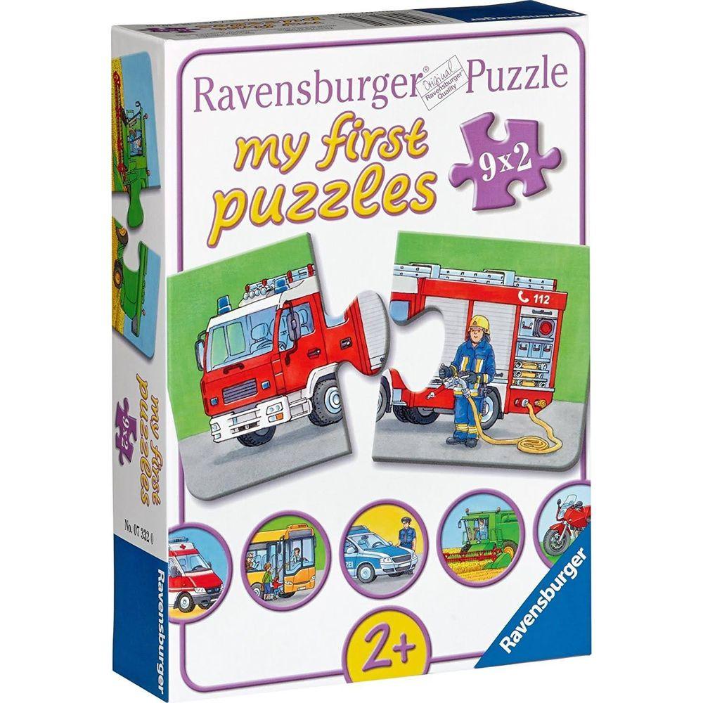 Ravensburger  Ravensburger Speciale voertuigen - My First puzzles - 9x2 stukjes - kinderpuzzel 